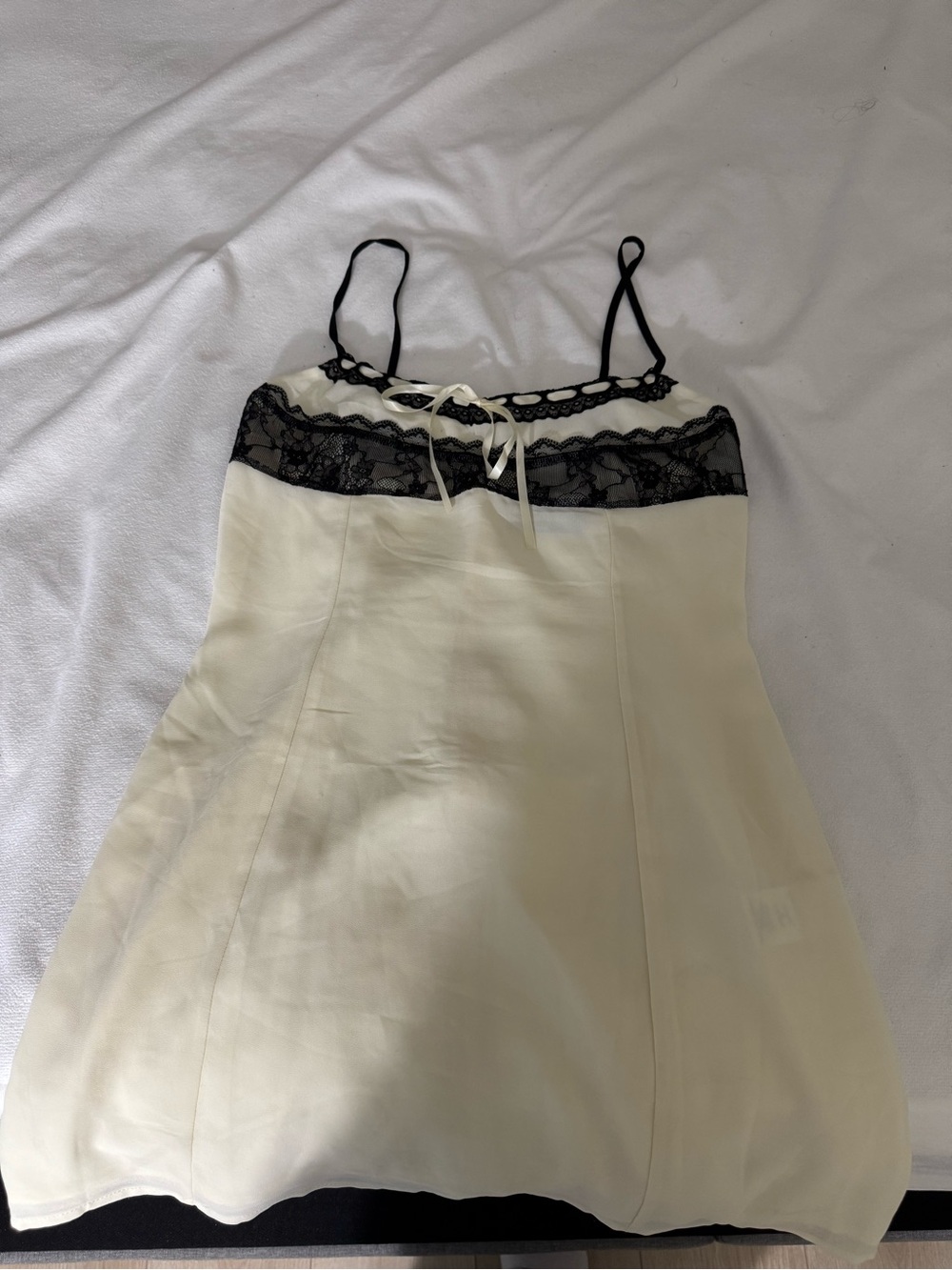 White Fox Boutique One True Love Mini Dress Cream